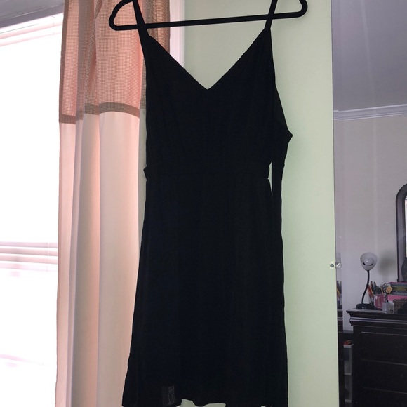 LuLus Black Strap Dress - Picture 1 of 7